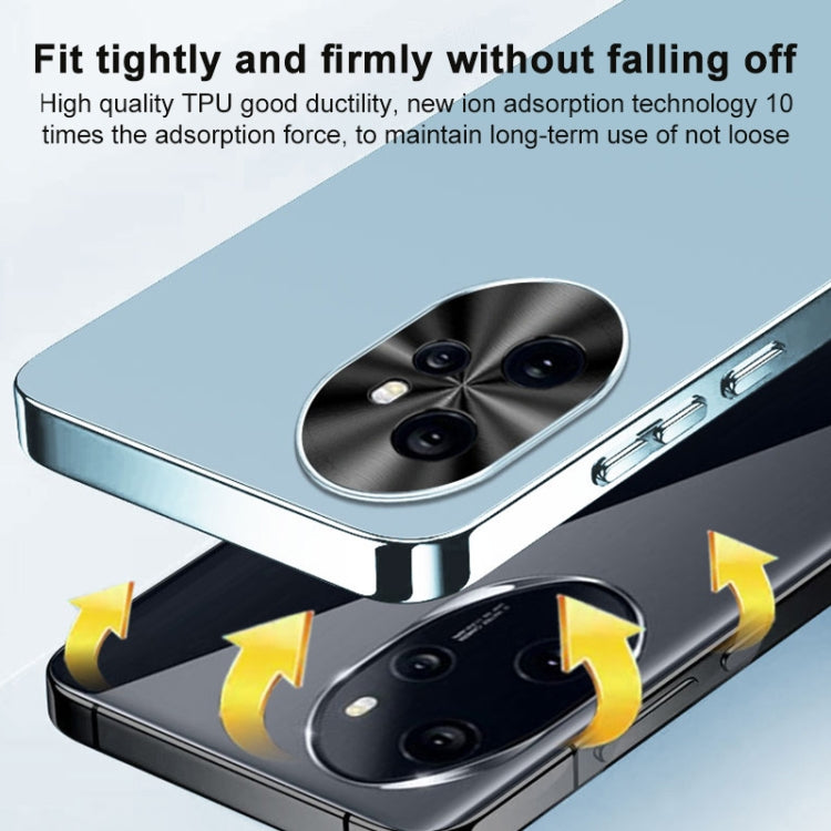 For Honor 90 Lite AG Frosted Electroplating Acrylic Phone Case(Navy Blue)