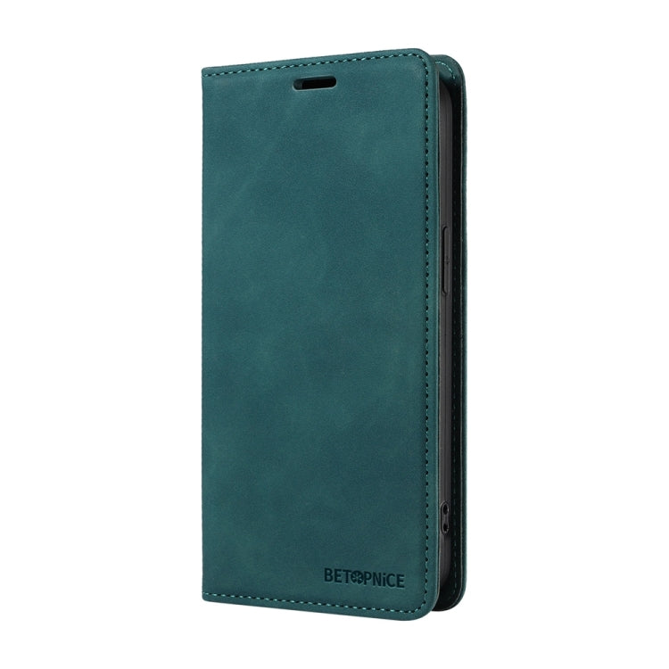 For Honor 200 Lite 5G Global BETOPNICE Suction RFID Anti-theft Leather Phone Case(Green)