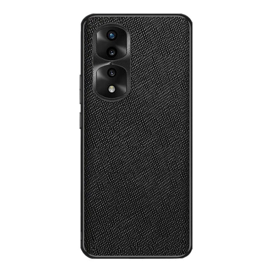 For Honor 70 Pro Cross Texture PU Leather Phone Case(Black)