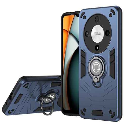 For Honor X9b Camshield Ring Holder Phone Case(Royal Blue)
