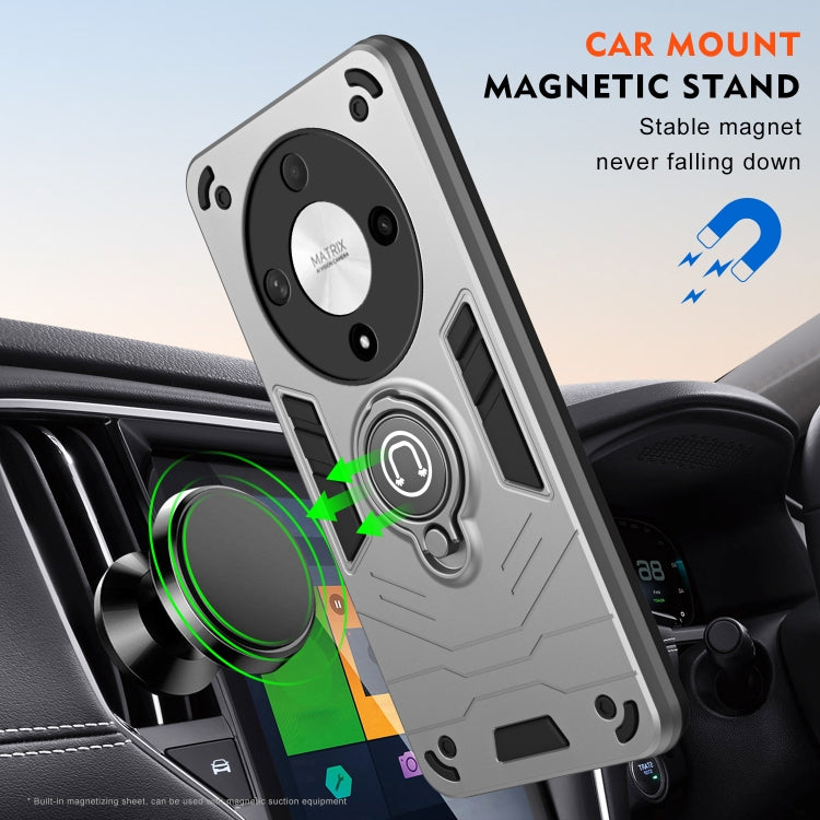 For Honor X9b Camshield Ring Holder Phone Case(Grey)