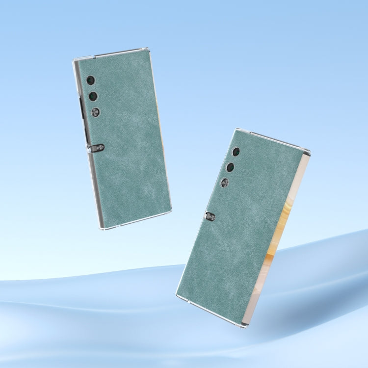 For Honor V Purse PU Leather Transparent Edge Phone Case(Light Blue)