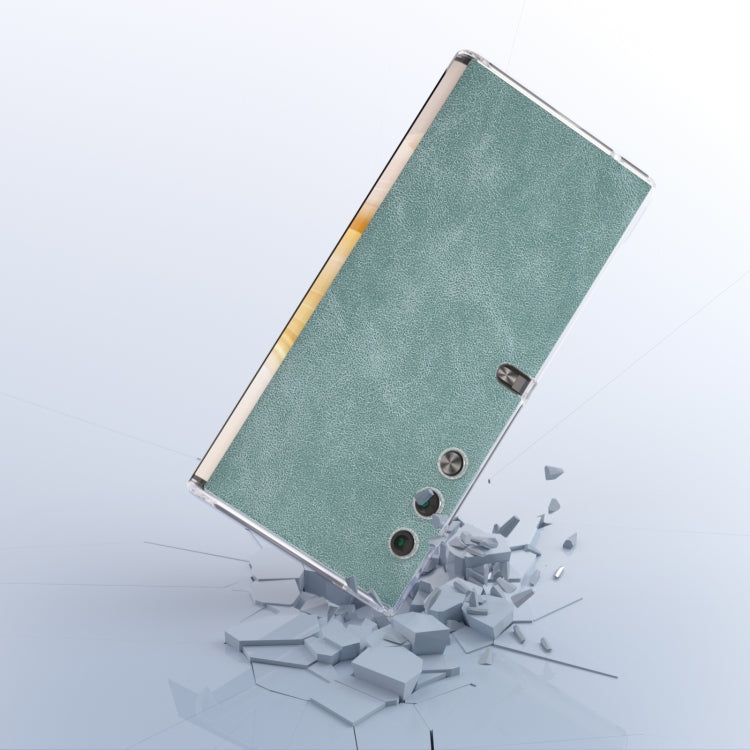 For Honor V Purse PU Leather Transparent Edge Phone Case(Light Blue)