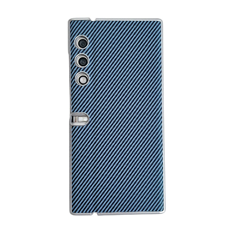 For Honor V Purse Kevlar Carbon Fiber Ultra-thin Shockproof Phone Case(Blue)