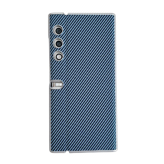 For Honor V Purse Kevlar Carbon Fiber Ultra-thin Shockproof Phone Case(Blue)