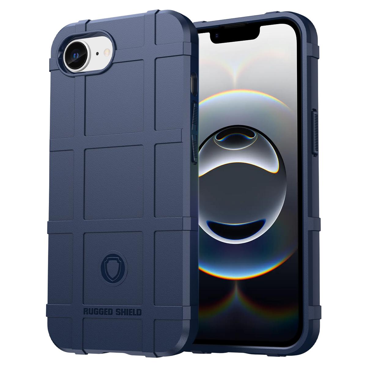 For iPhone 16e Full Coverage Shockproof TPU Phone Case(Blue)
