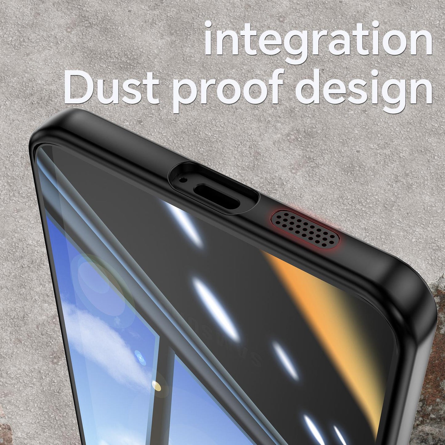 For Samsung Galaxy S25 Edge 5G Acrylic Hybrid TPU Armor Shockproof Phone Case(Black Red)