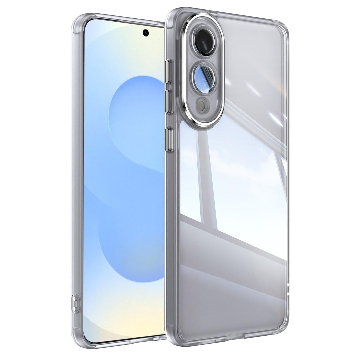 For Samsung Galaxy S25 Edge 5G Acrylic Hybrid TPU Armor Shockproof Phone Case(Transparent)