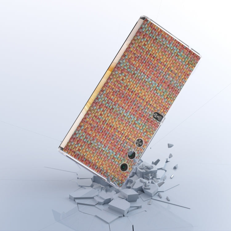 For Honor V Purse Colorful Rhombic Texture Transparent Frame PU Phone Case(Orange Red)