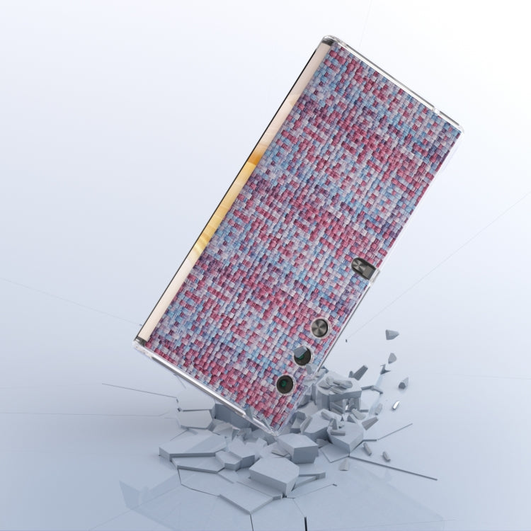 For Honor V Purse Colorful Rhombic Texture Transparent Frame PU Phone Case(Purple)