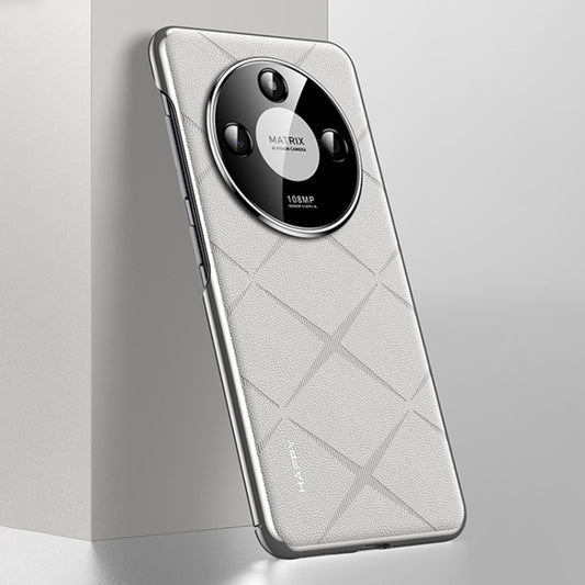 For Honor X50 Plain Leather PC Phone Case(White)