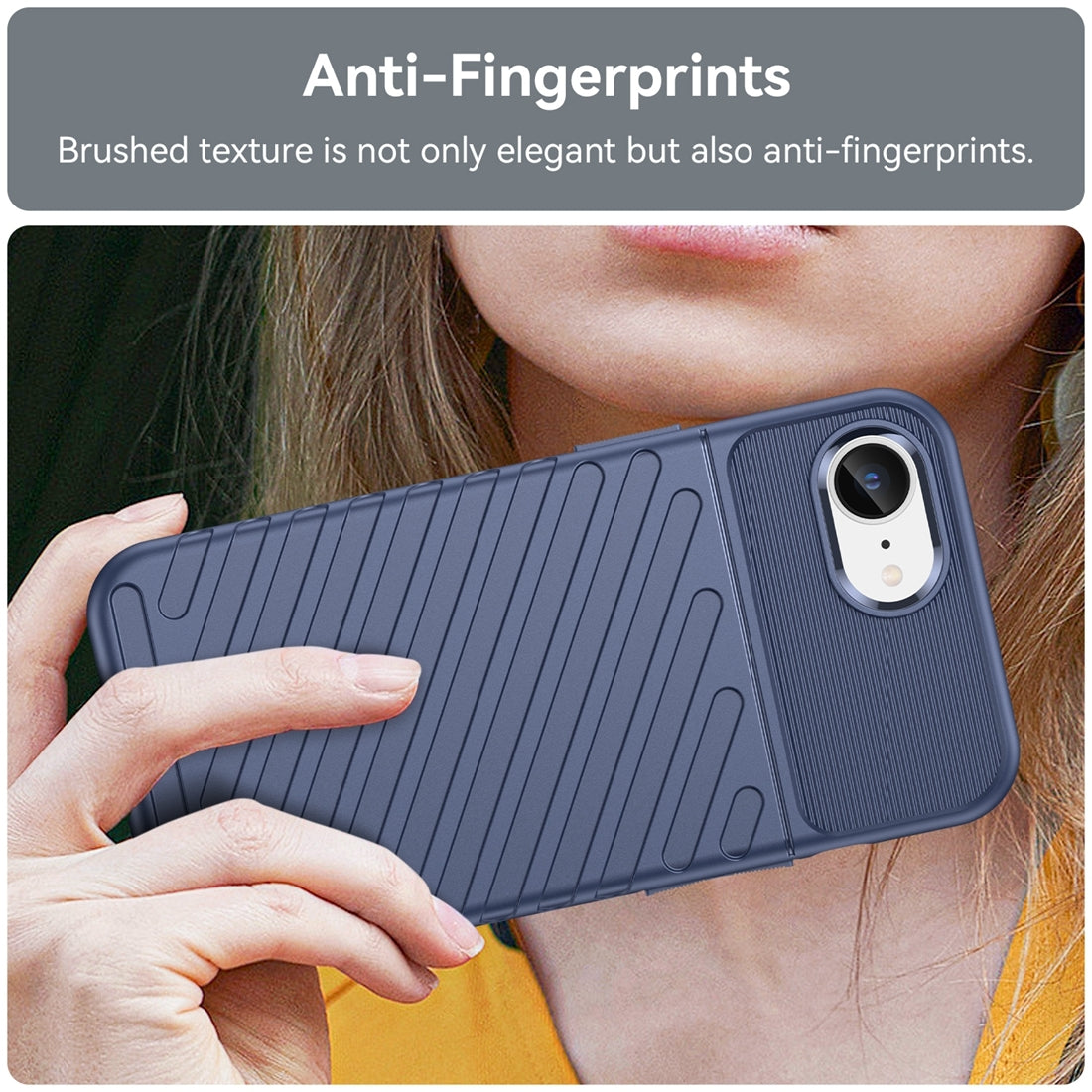 For iPhone 16e Thunderbolt Shockproof Soft TPU Phone Case(Blue)