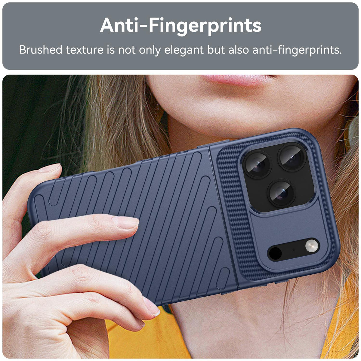 Compatible with iPhone 18 Pro Max Thunderbolt Shockproof Soft TPU Phone Case - Blue