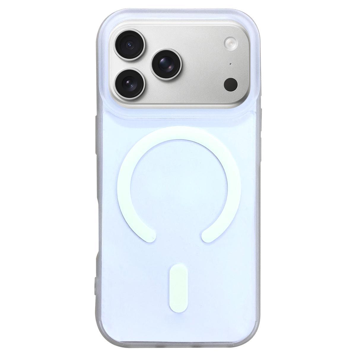 Compatible with iPhone 18 Pro Max Dual-Side Frosted MagSafe Clear Phone Case - White