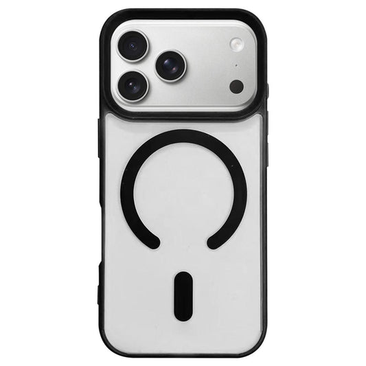 Compatible with iPhone 18 Pro Max Dual-Side Frosted MagSafe Clear Phone Case - Black