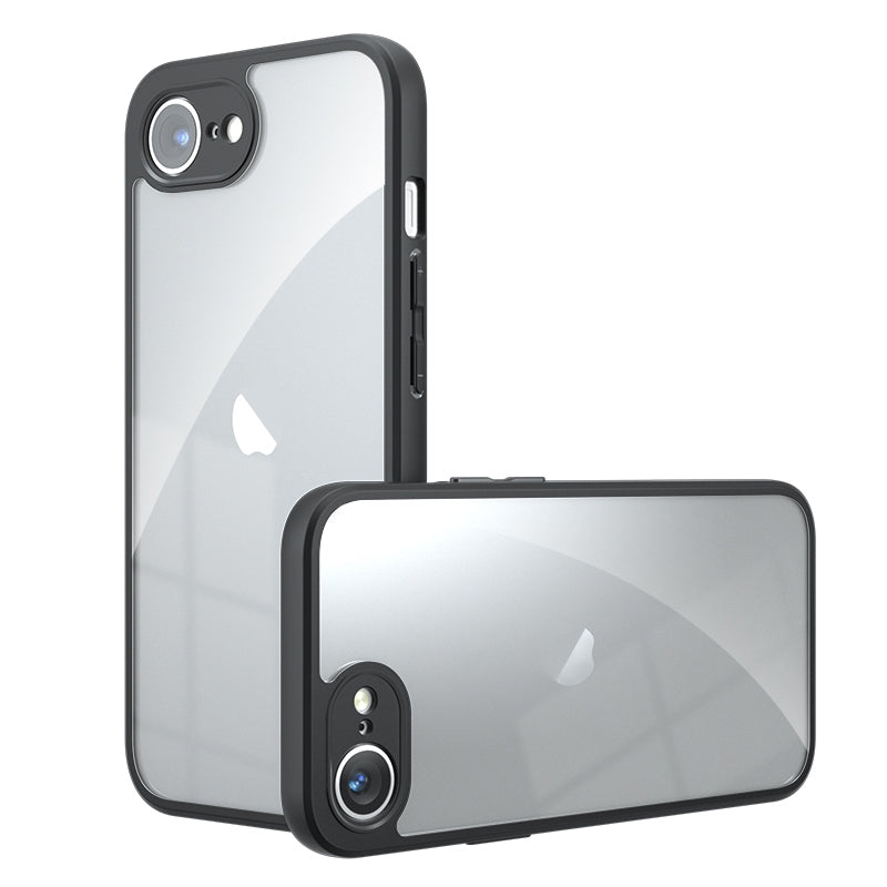 For iPhone 16e Armor Precise Hole PC Hybrid TPU Phone Case(Transparent)