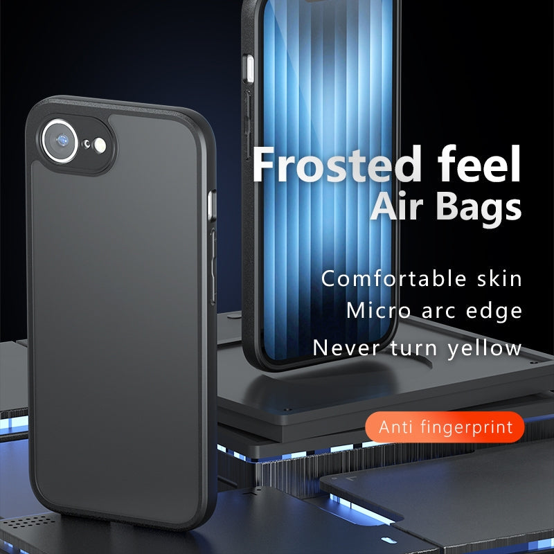For iPhone 16e Armor Precise Hole PC Hybrid TPU Phone Case(Transparent)