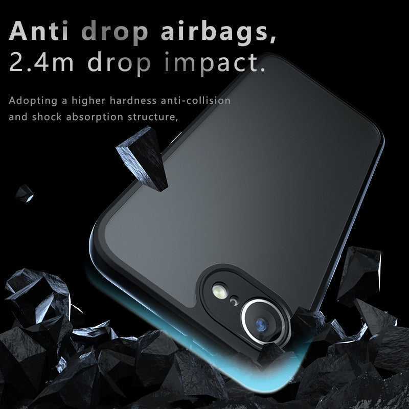 For iPhone 16e Armor Precise Hole PC Hybrid TPU Phone Case(Transparent)
