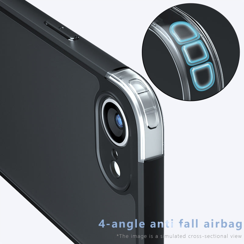 For iPhone 16e Armor Precise Hole PC Hybrid TPU Phone Case(Transparent)