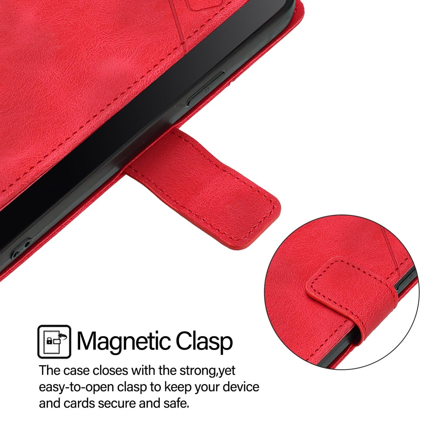 For vivo V50 Lite 5G Skin Feel Embossed Leather Phone Case(Red)