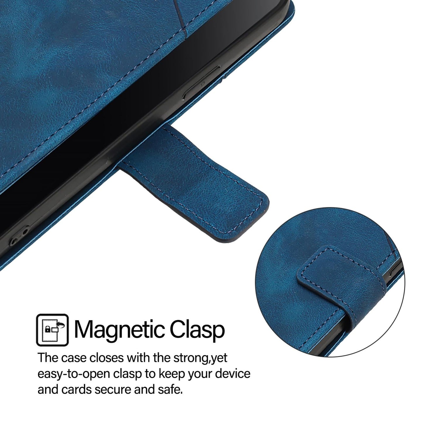 For vivo V50 Lite 5G Skin Feel Embossed Leather Phone Case(Blue)