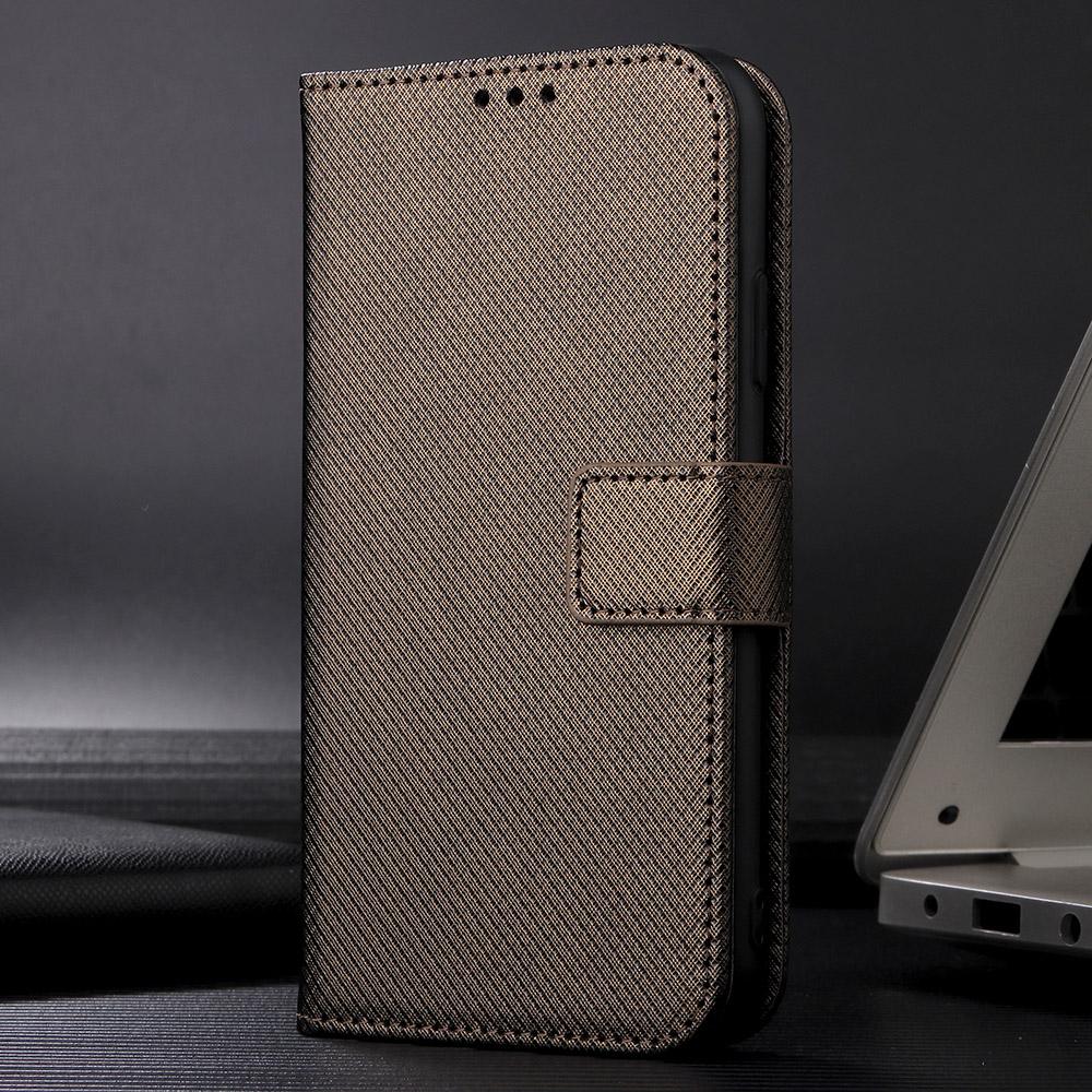 For vivo V50 5G Diamond Texture Leather Phone Case(Brown)