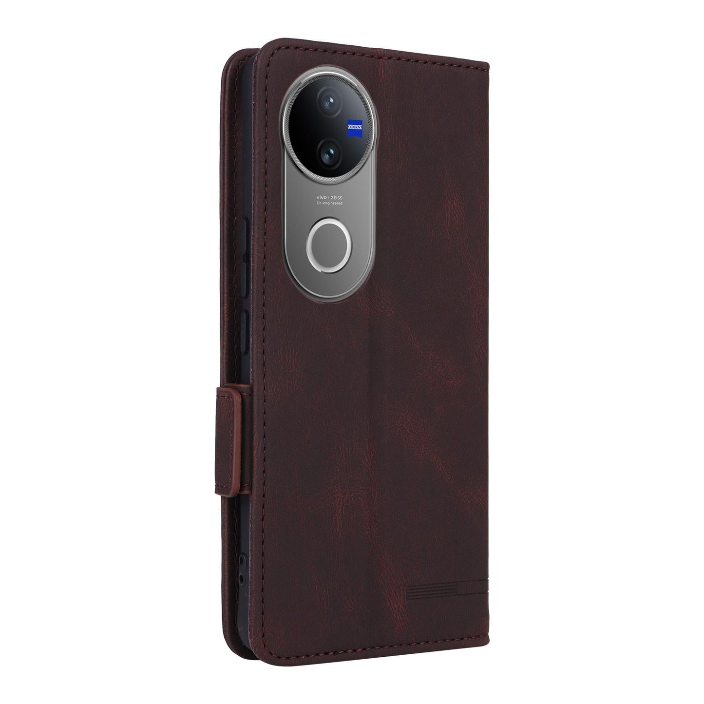 For vivo V50 5G Magnetic Clasp Leather Phone Case(Brown)