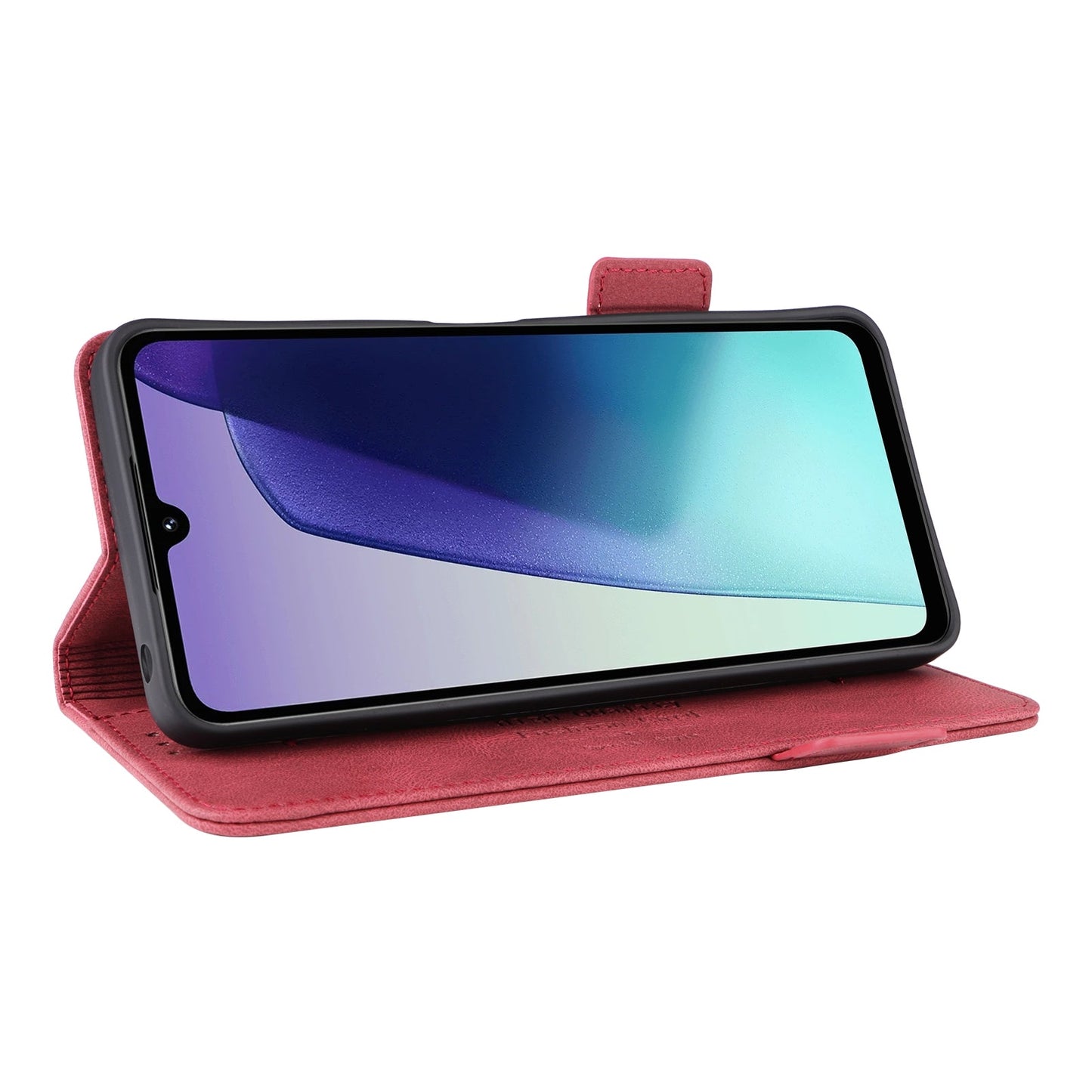 For Redmi 14C Magnetic Clasp Leather Phone Case(Red)