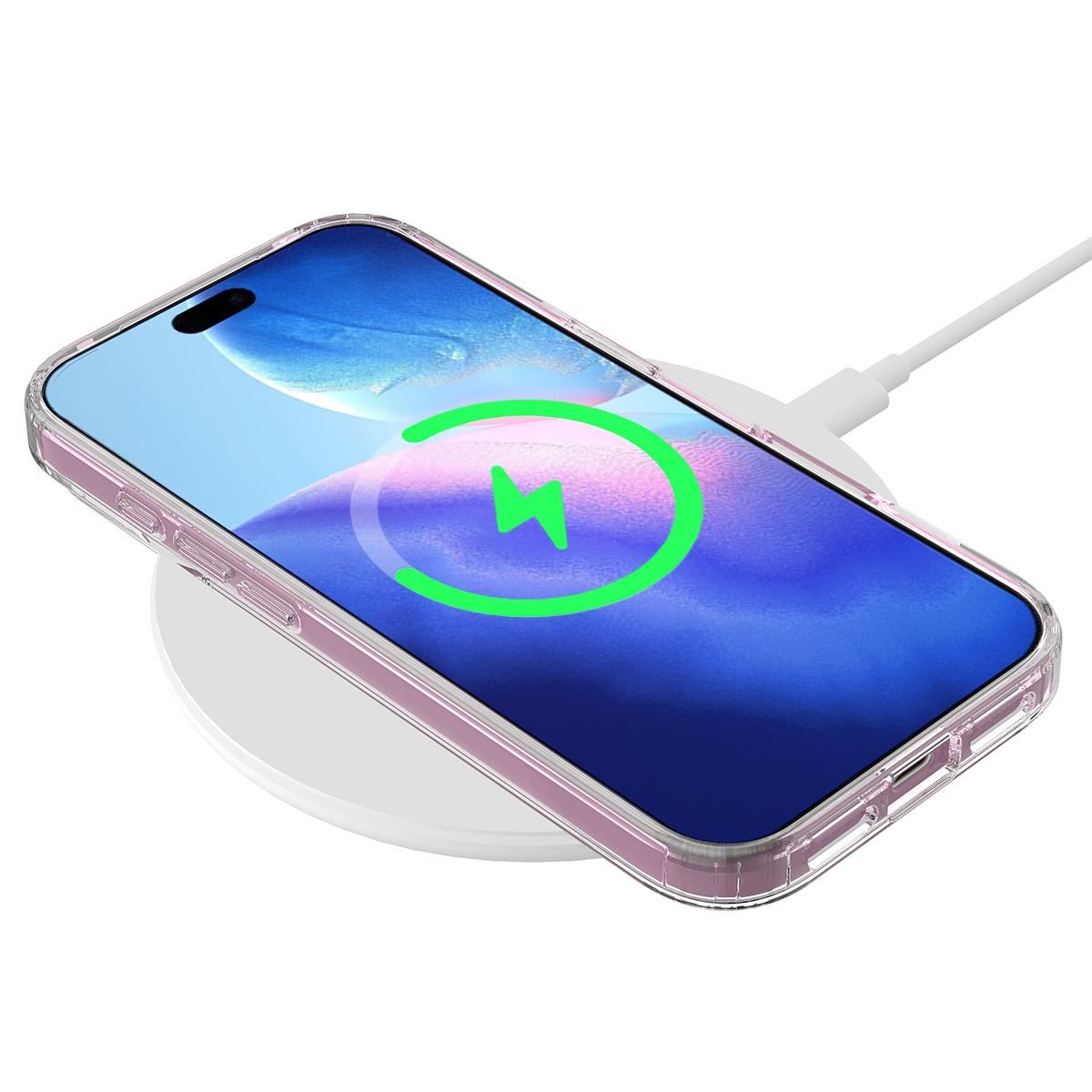 Compatible with iPhone 18 Pro Max MagSafe Clear Acrylic PC Dual-Layer TPU Phone Case - Transparent