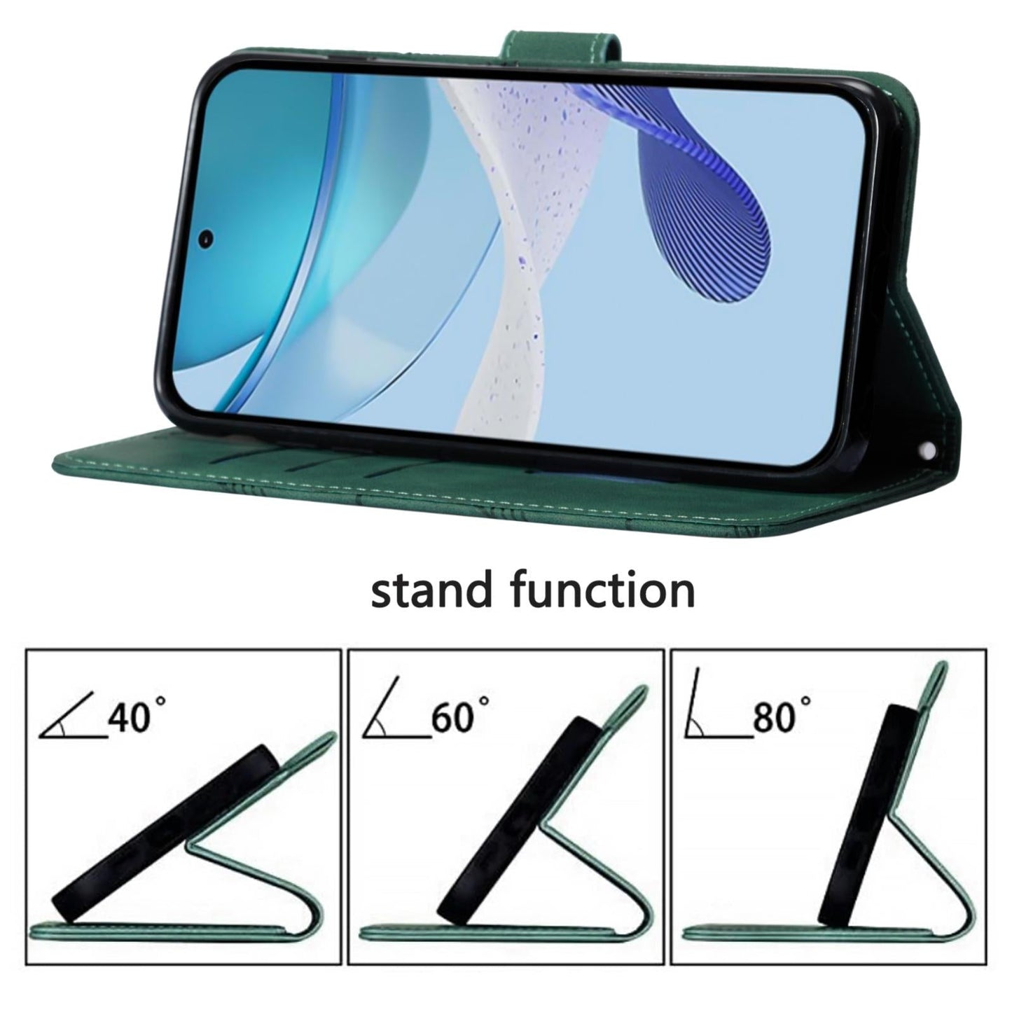 For vivo V50 Global Crossbody 3D Embossed Flip Leather Phone Case(Green)