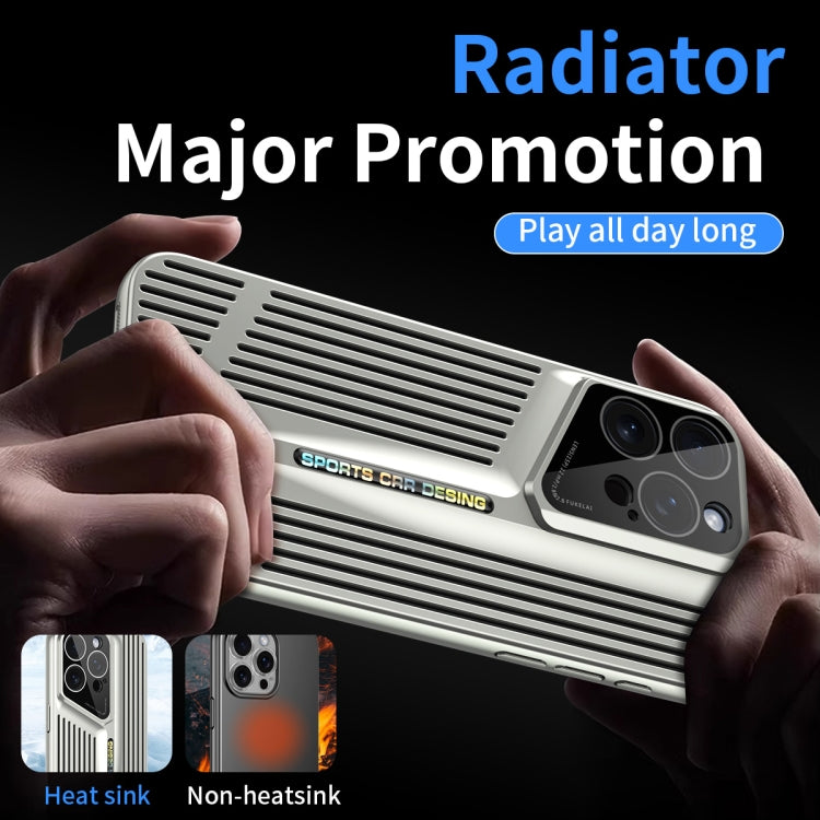 For iPhone 12 Blade Cooling PC Full Coverage Phone Case(Graphite Black)