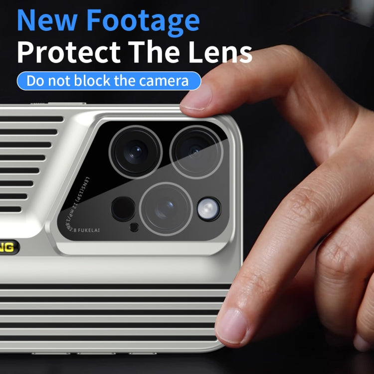 For iPhone 12 Blade Cooling PC Full Coverage Phone Case(Graphite Black)