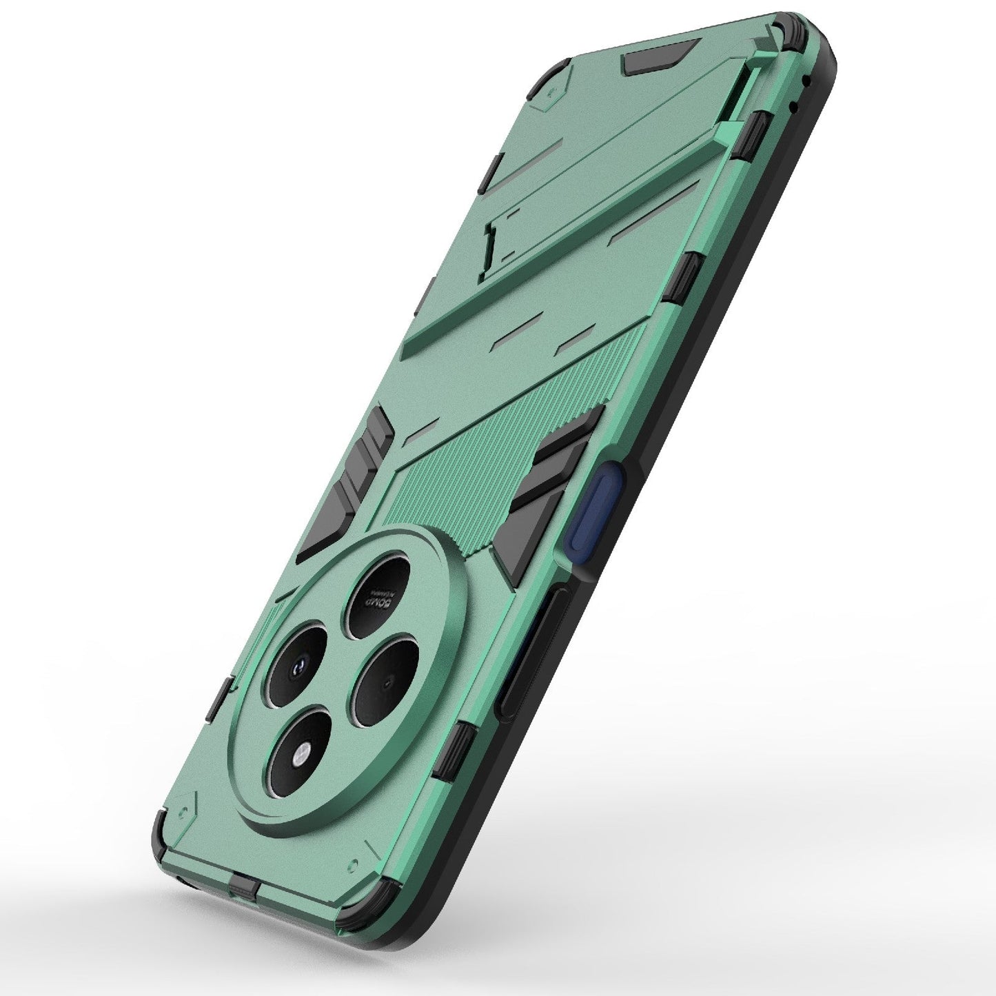 For Redmi 14C 4G Global Punk Armor 2 in 1 PC + TPU Phone Case with Holder(Green)