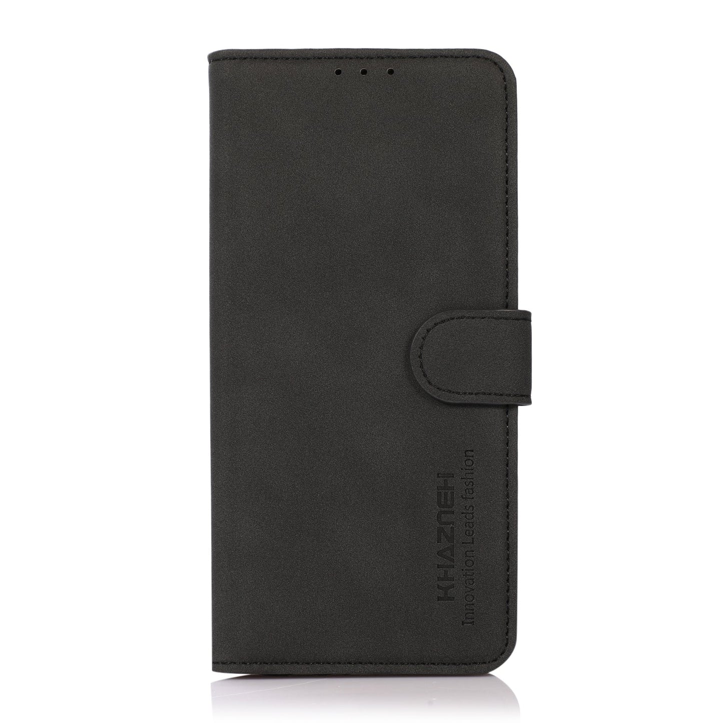 For Redmi 14C 4G KHAZNEH Matte Texture Leather Phone Case(Black)