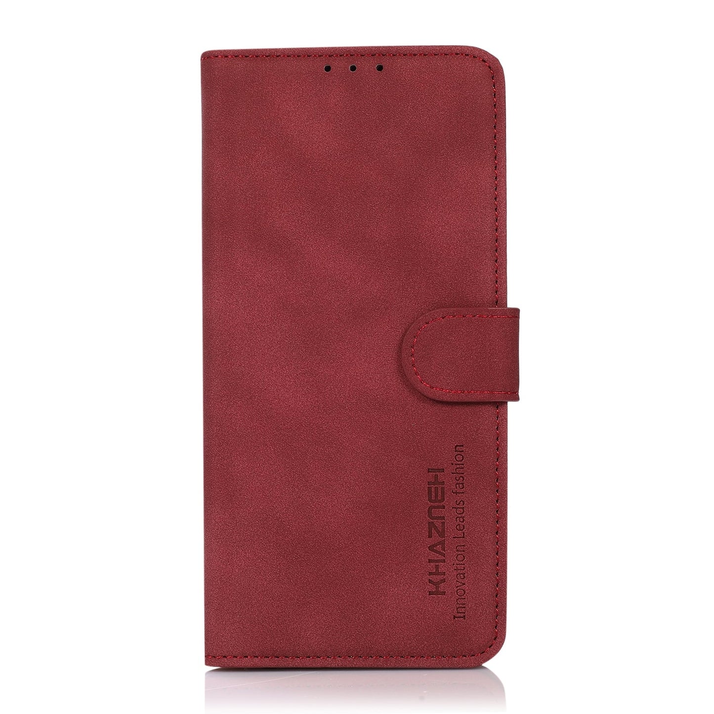 For Redmi 14C 4G KHAZNEH Matte Texture Leather Phone Case(Red)