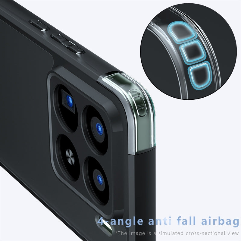 For Xiaomi 15 Pro Armor Precise Hole PC Hybrid TPU Phone Case(Frosted Black)