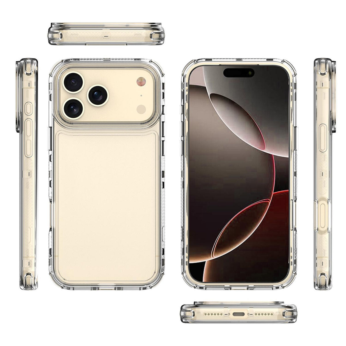 Compatible with iPhone 18 Pro Max Acrylic Transparent Phone Case