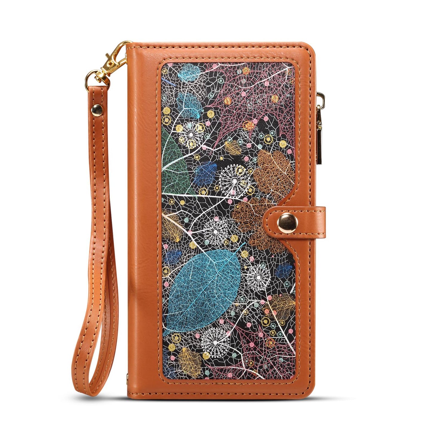For Samsung Galaxy S25 Edge 5G ESEBLE Star Series Lanyard Zipper Wallet RFID Leather Case(Brown)