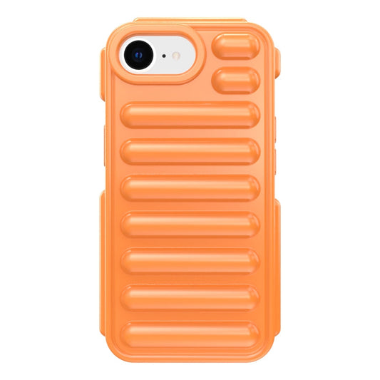 For iPhone 16e Capsule Series Candy Color TPU Phone Case(Orange)
