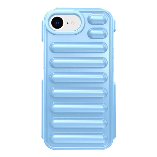 For iPhone 16e Capsule Series Candy Color TPU Phone Case(Blue)