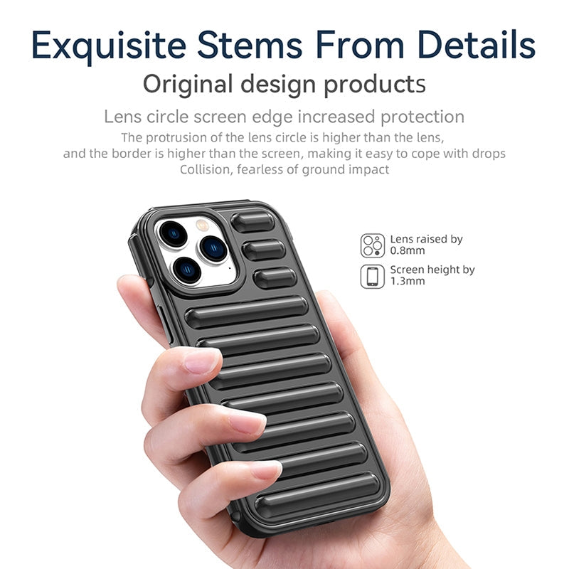 For iPhone 16e Capsule Series Candy Color TPU Phone Case(Black)