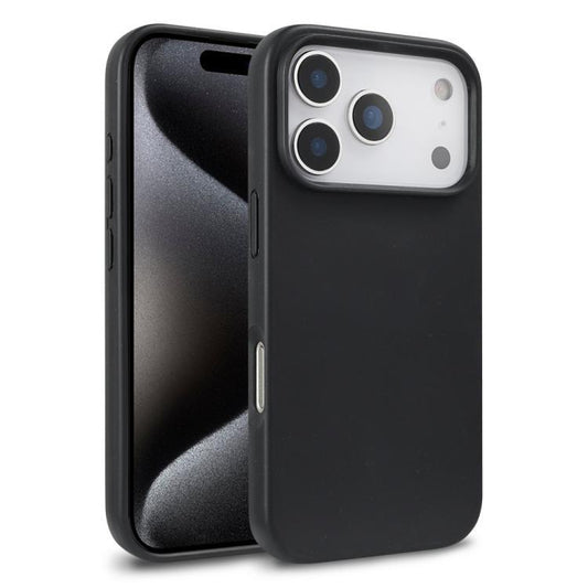 Compatible with iPhone 18 Pro Max Wheat Straw TPU Phone Case - Black