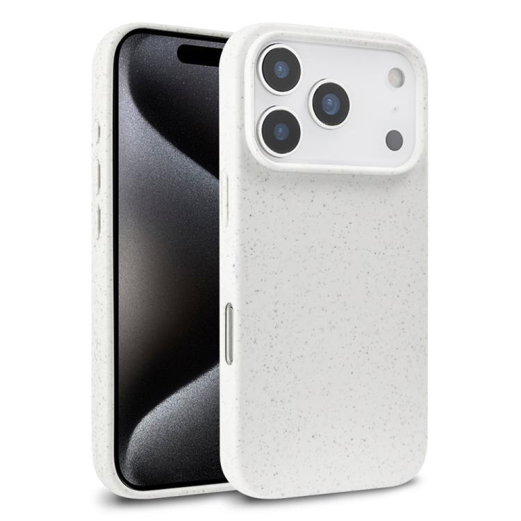 Compatible with iPhone 18 Pro Max Wheat Straw TPU Phone Case - White