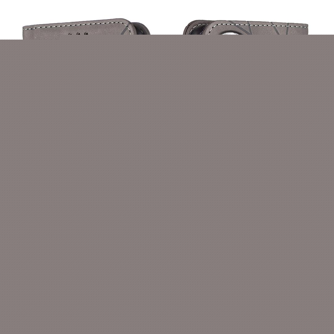 For Samsung Galaxy S25 Edge 5G Magnetic Buckle Rhombus Texture Leather Phone Case(Grey)