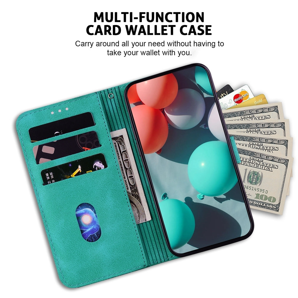For Xiaomi 15 Pro Seven-shaped Embossed Leather Phone Case(Green)