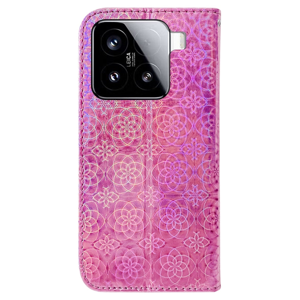 For Xiaomi 15 Colorful Magnetic Buckle Leather Phone Case(Pink)