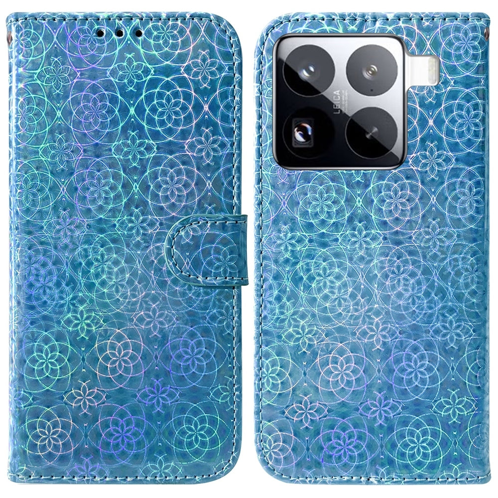 For Xiaomi 15 Pro Colorful Magnetic Buckle Leather Phone Case(Blue)