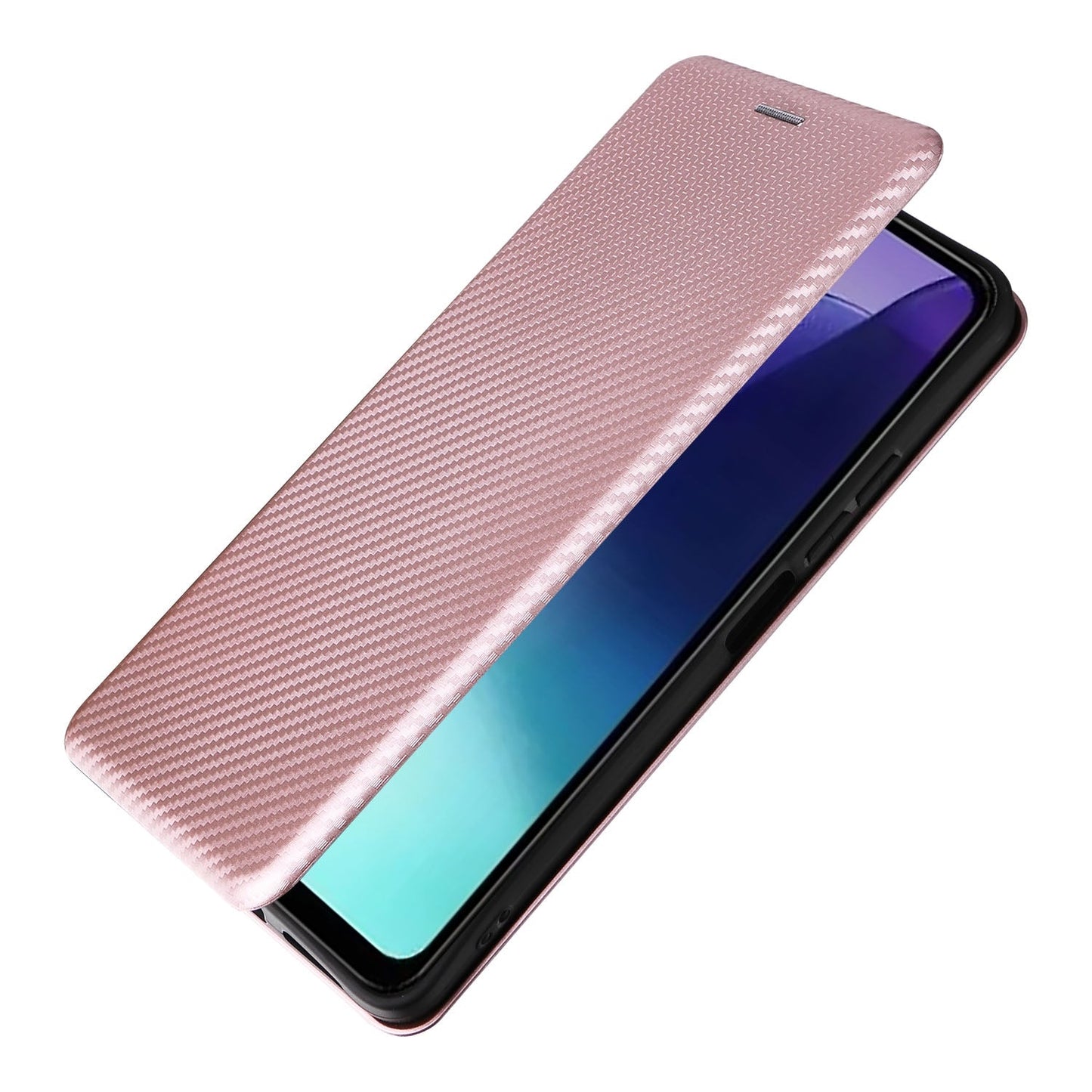 For Redmi 14C Carbon Fiber Texture Flip Leather Phone Case(Pink)