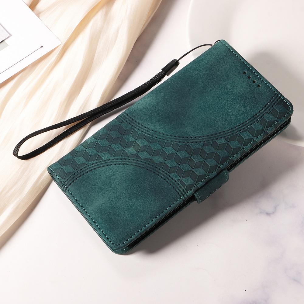 For vivo V50 Lite 4G / 5G Embossed Rhombus Starry Leather Phone Case(Green)