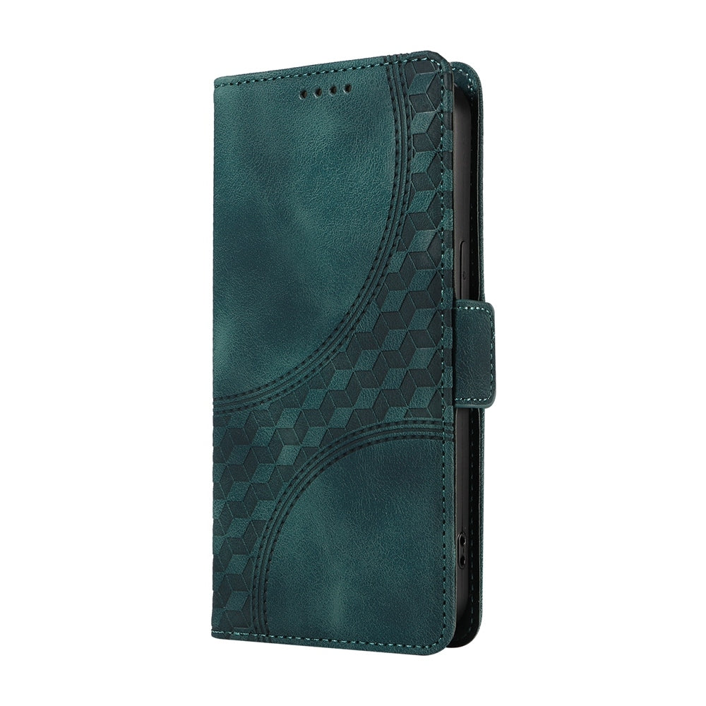 For Xiaomi 15 Pro Embossed Rhombus Starry Leather Phone Case(Green)